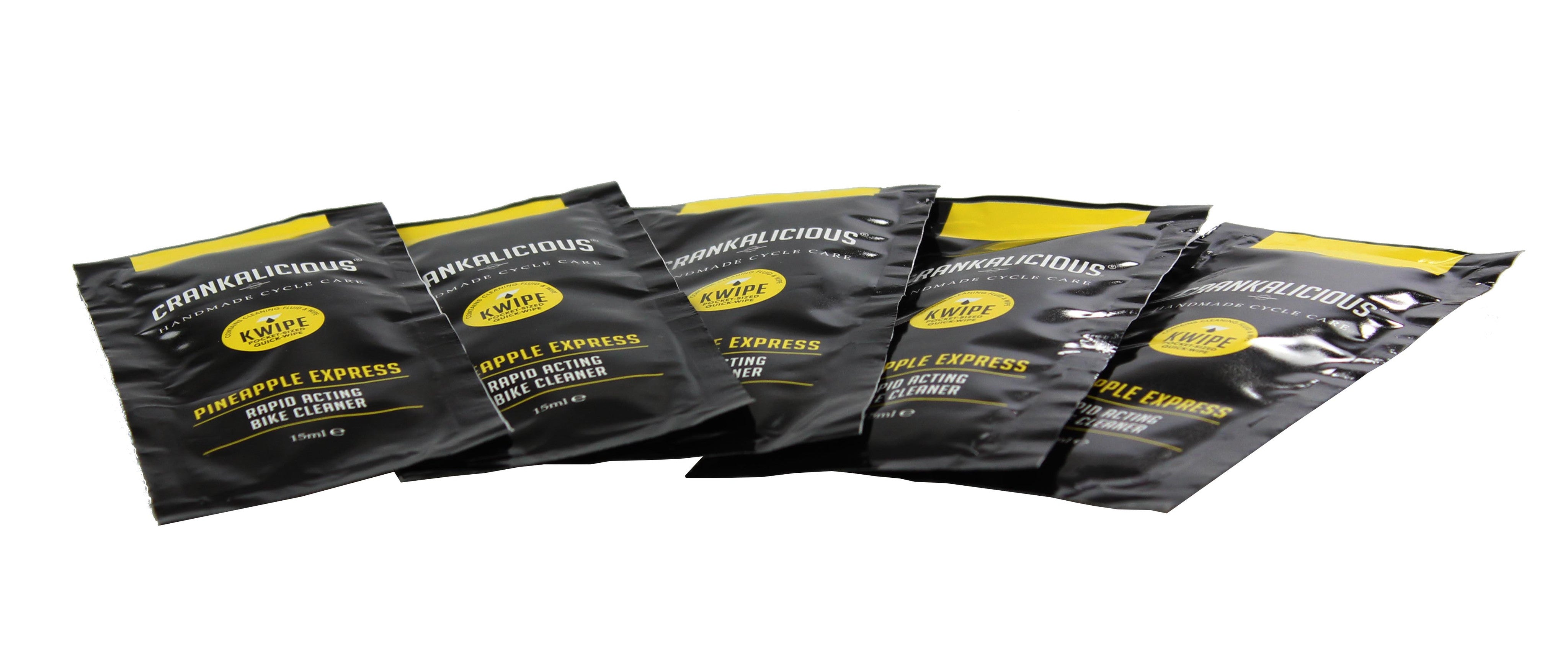 KWIPE (Quick Wipe) Sachets - Pineapple Express Bike Cleaner – Crankalicious
